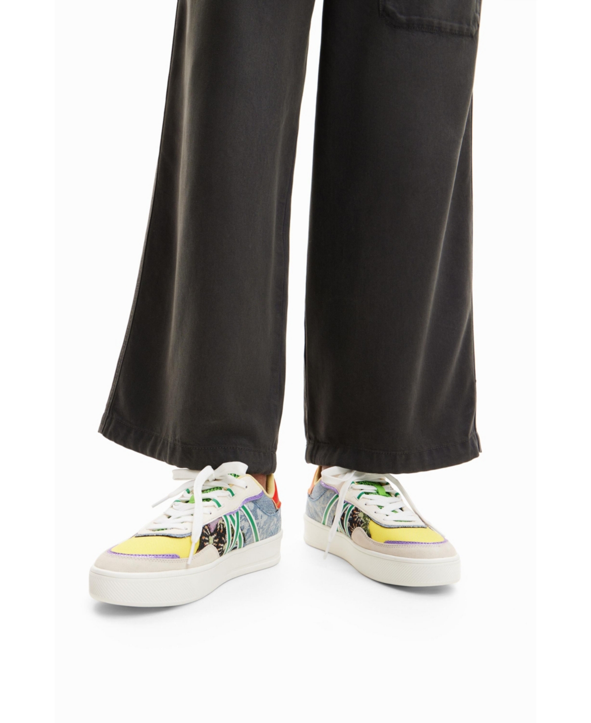 Desigual Women's Patchwork platform sneakers