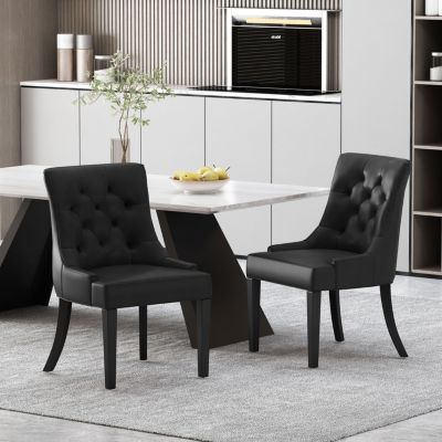  Tufted Diamond Stitch Dining Chair (Set Of 2)