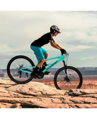 26" Aluminum Mountain Bike with 21-Speeds, Shock Absorption, and Disc Brakes