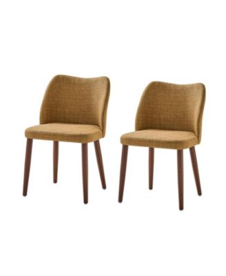 Melisa Dining Chair with Solid Wooden Legs,Set of 2