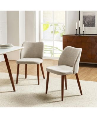 Melisa Dining Chair with Solid Wooden Legs,Set of 2