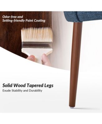 Melisa Dining Chair with Solid Wooden Legs,Set of 2