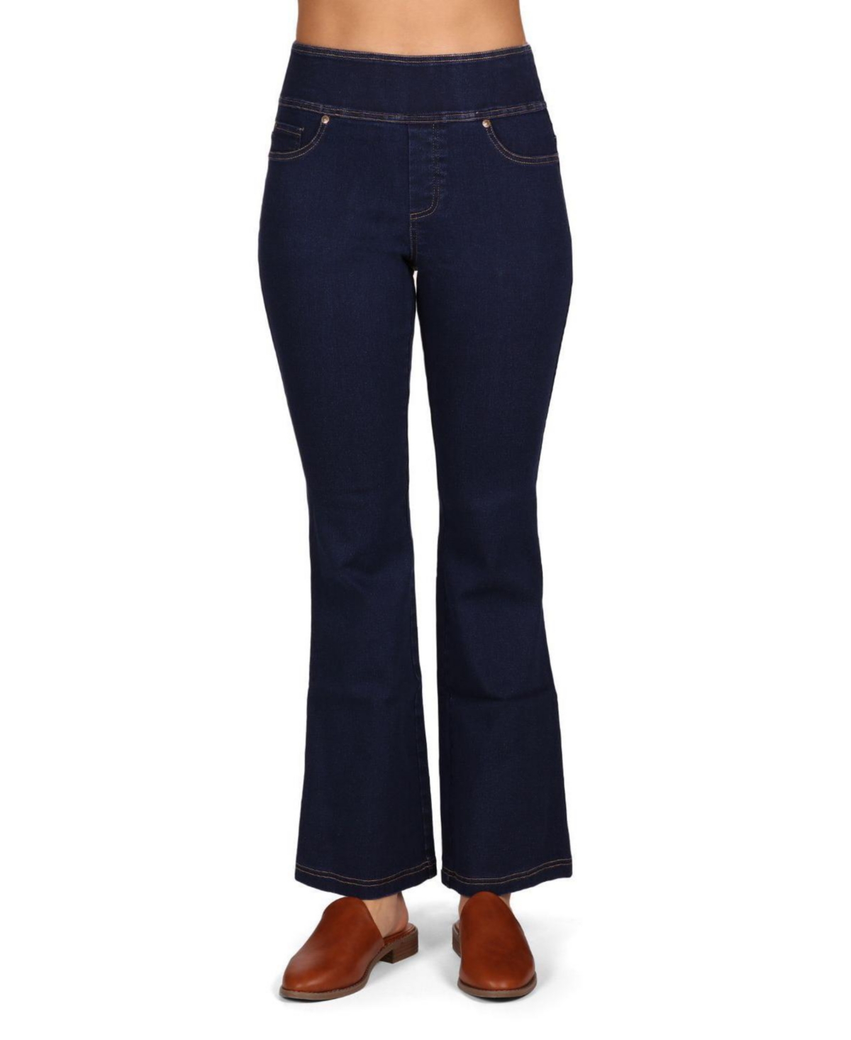 MeMoi Women'sBamboo Blend Denim Jeggings - Dark wash