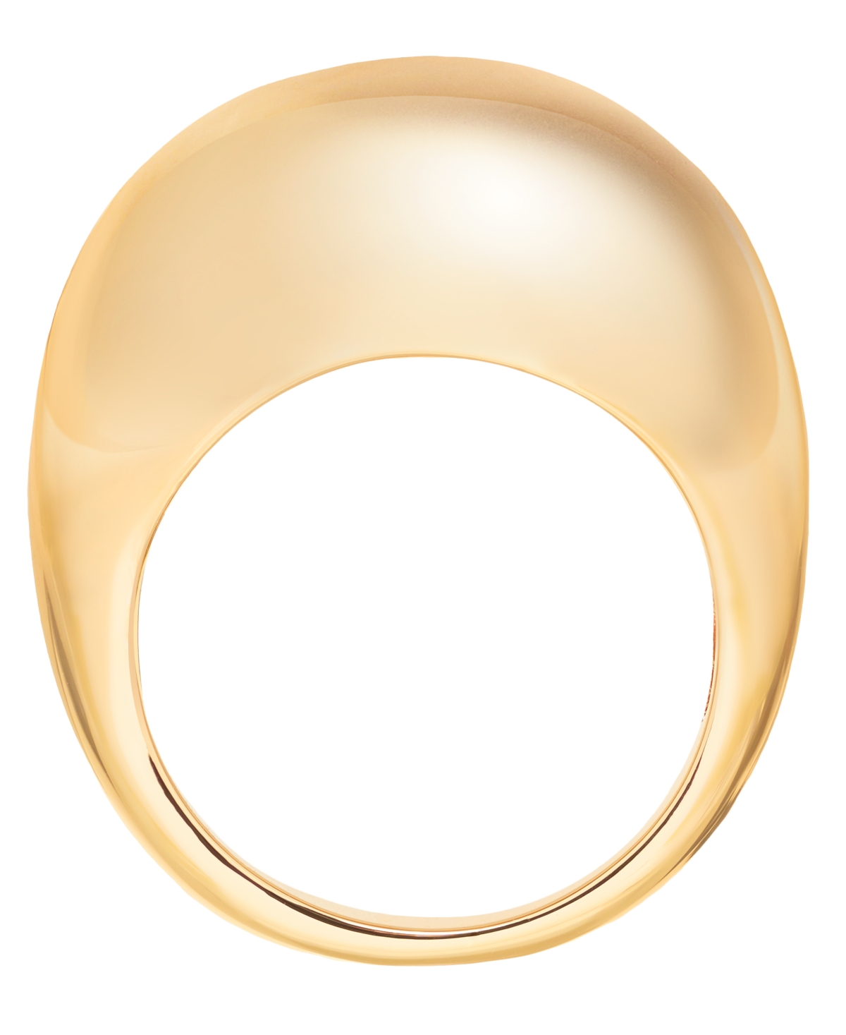 And Now This Silver Plated Or 18k Gold Plated Brass Dome Ring In Silver