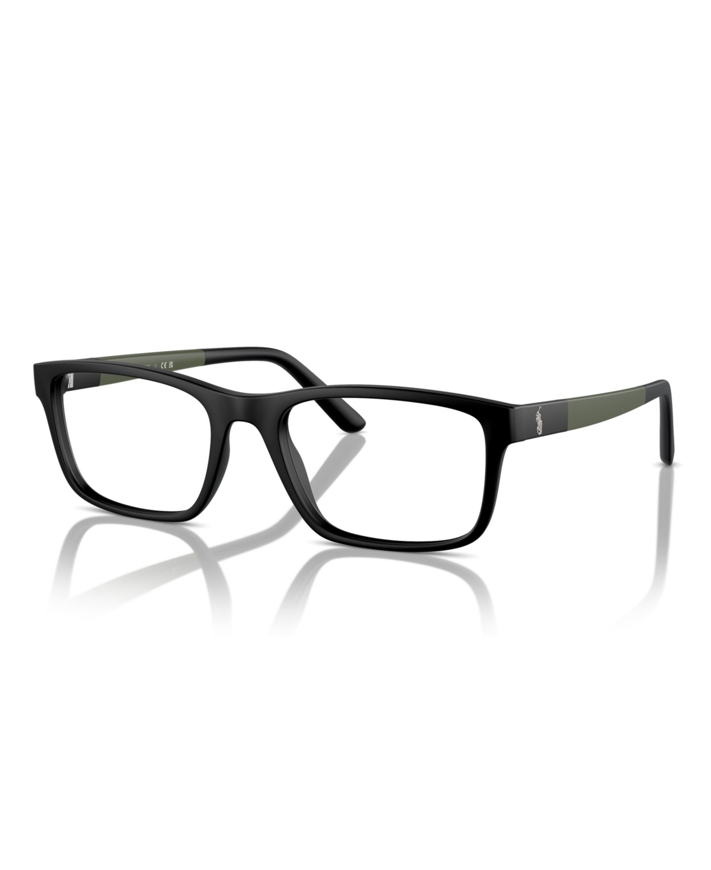 Мужские очки Polo Ralph Lauren Man Rectangle Plastic PH2212 Eyeglasses, цвет: Матовый чёрный — фото 1