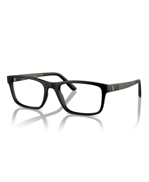 Мужские очки Polo Ralph Lauren Man Rectangle Plastic PH2212 Eyeglasses, цвет: Матовый чёрный
