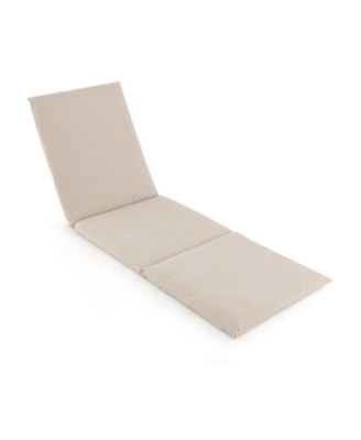 Outdoor Chaise Lounge Cushion Patio Furniture Folding Pad with Fixing Straps