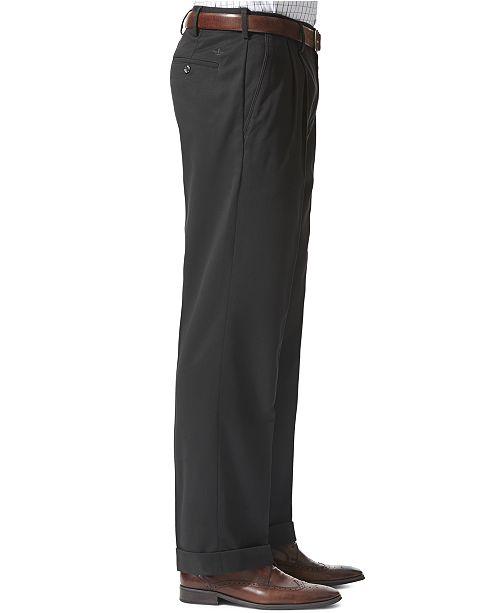 Dockers Men's Comfort Relaxed Pleated Cuffed Fit Khaki Stretch Pants & Reviews Pants Men