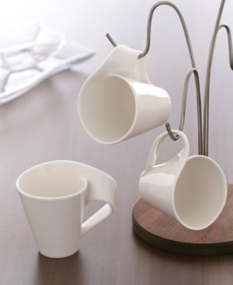 New Wave Caff&egrave; Espresso Cups & Saucers, Service for 2