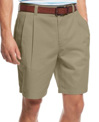 Club Room Men's Double-Pleated Shorts, Only at Macy's - Shorts - Men ...