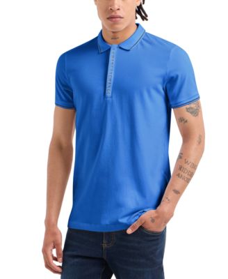A|X Armani Exchange - Men's Short Sleeve Logo-Placket Polo Shirt
