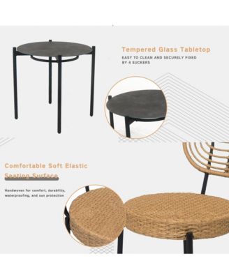 Streamdale 3-Piece Outdoor Wicker Bistro Set Durable, Stylish, & Versatile