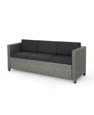 Streamdale Modern 3-Seater Outdoor Sofa With Water-Resistant Cushions