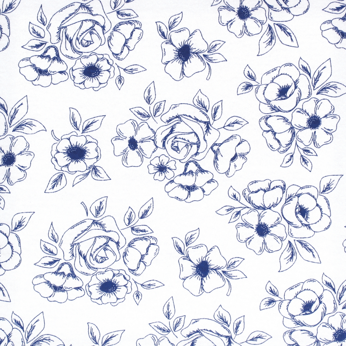 Hudson Baby Infant Girl Changing Pad Cover,Toile, One Size - Blue