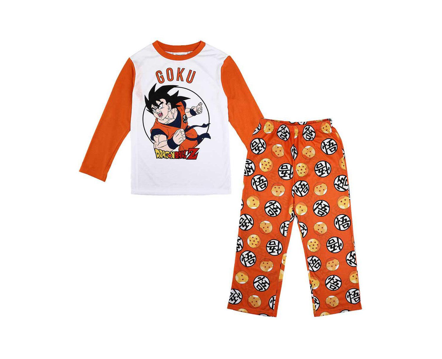 Little Boys Dragonball Z Anime Cartoon Goku Character Youth Pajama Set