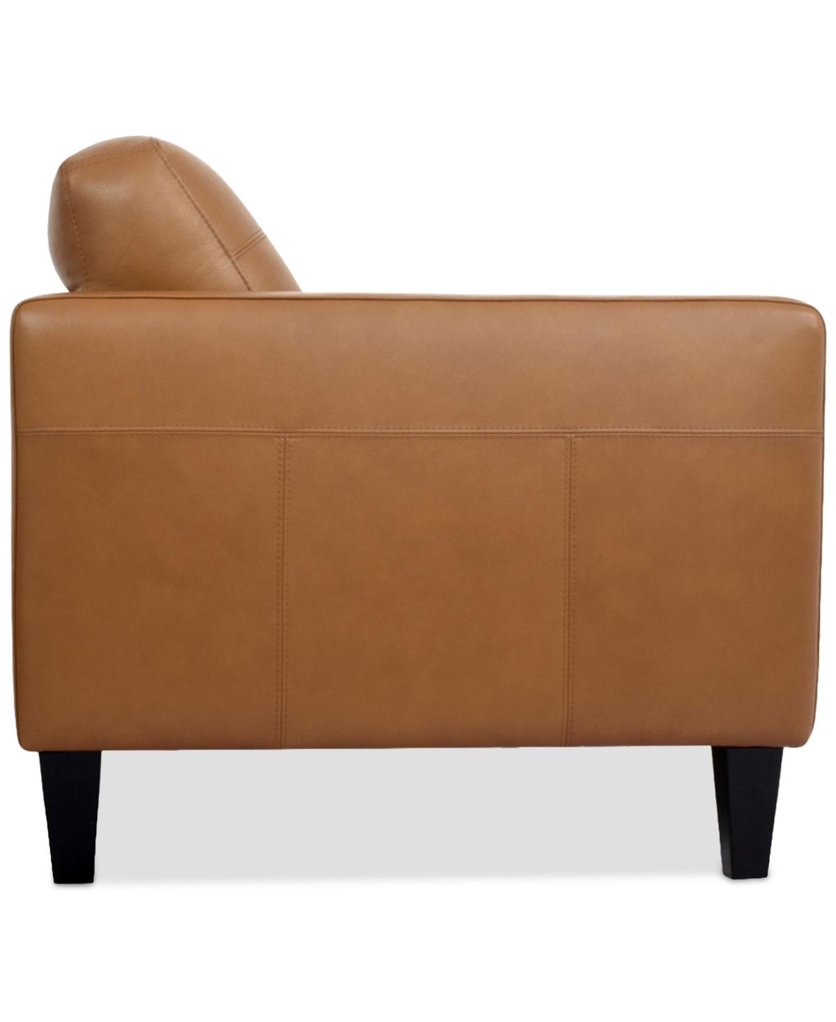 Macy's Pezley Leather Loveseat, Created For  In Palomino