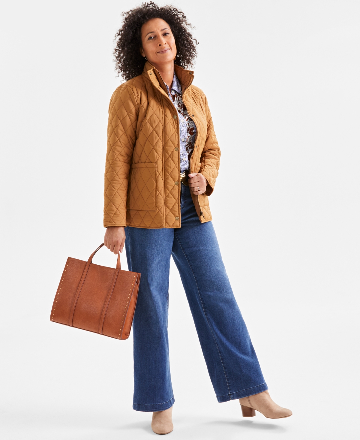 Style & Co Boxy Medium Tote, Created For Macy's In Black