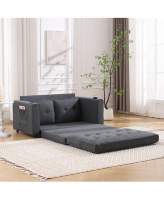+ 3-in-1 + Tufted + Storage & Cup Holders + Futon Sofa Bed