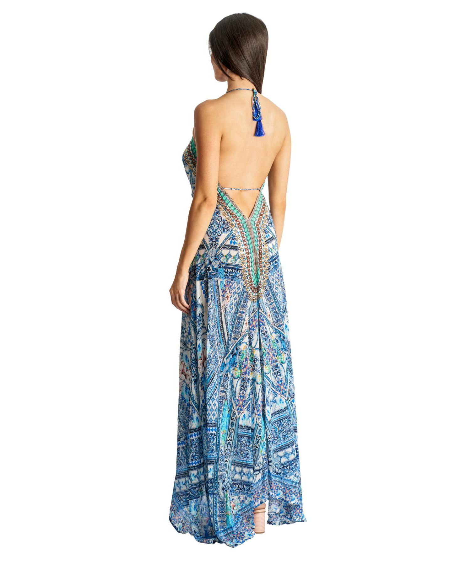 Women's Maxi Halterneck Dress
