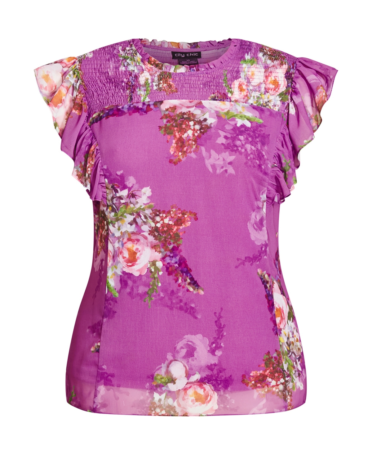 City Chic Women's Nova Floral Top