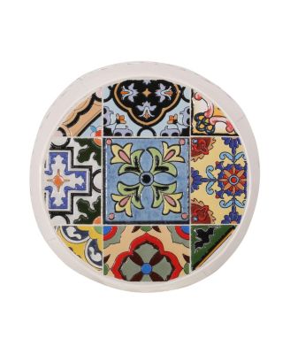 Roswell Outdoor Tile Mosaic Side Table