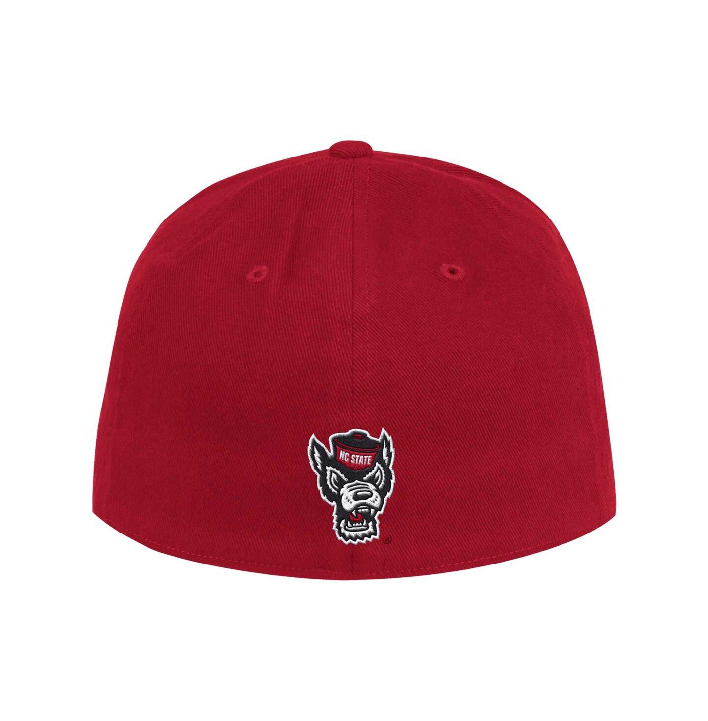 Мужская кепка adidas Red NC State Wolfpack Chant Flex Hat — фото 2