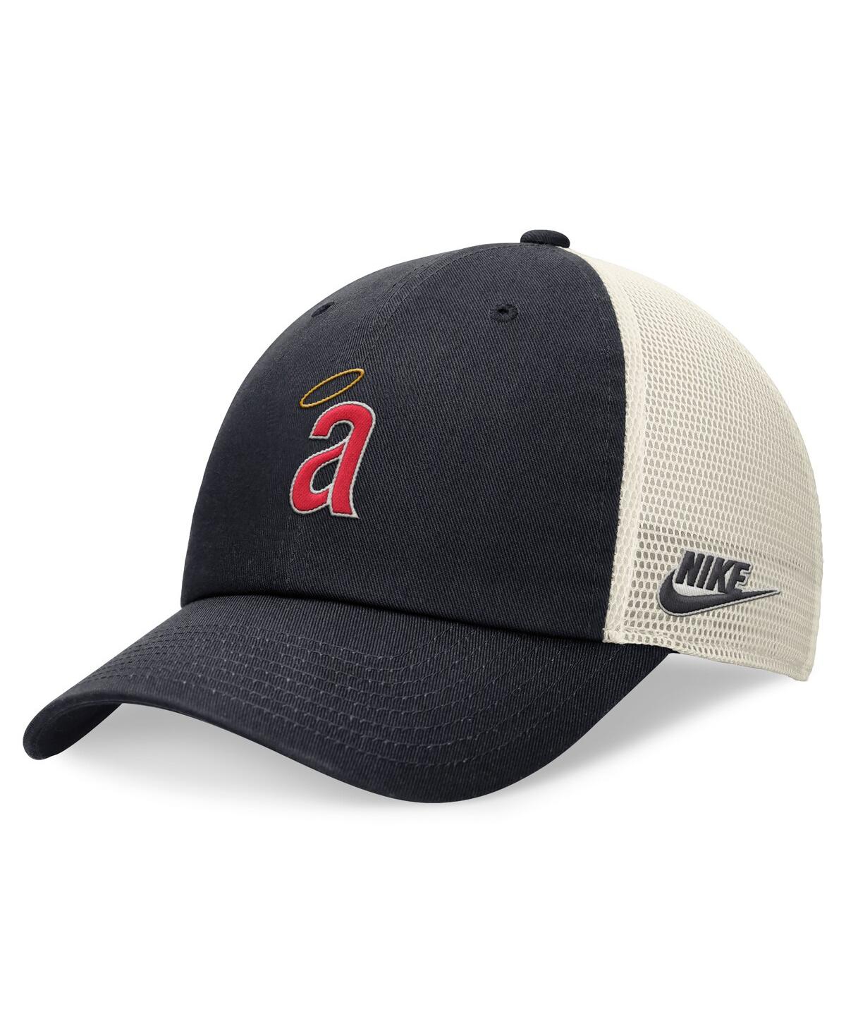 Nike Men's Navy California Angels Cooperstown Collection Rewind Club Trucker Adjustable Hat In Navy