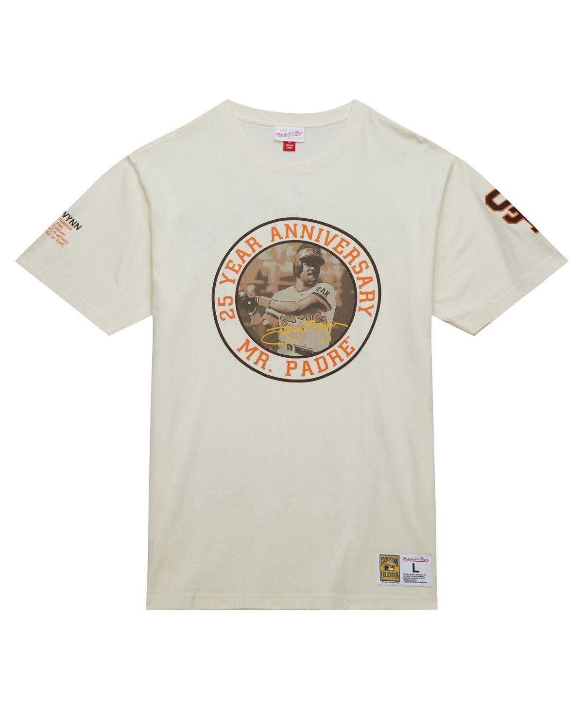 Mitchell & Ness Men's Tony Gwynn Cream San Diego Padres Legends Photo Real T-shirt In Cream
