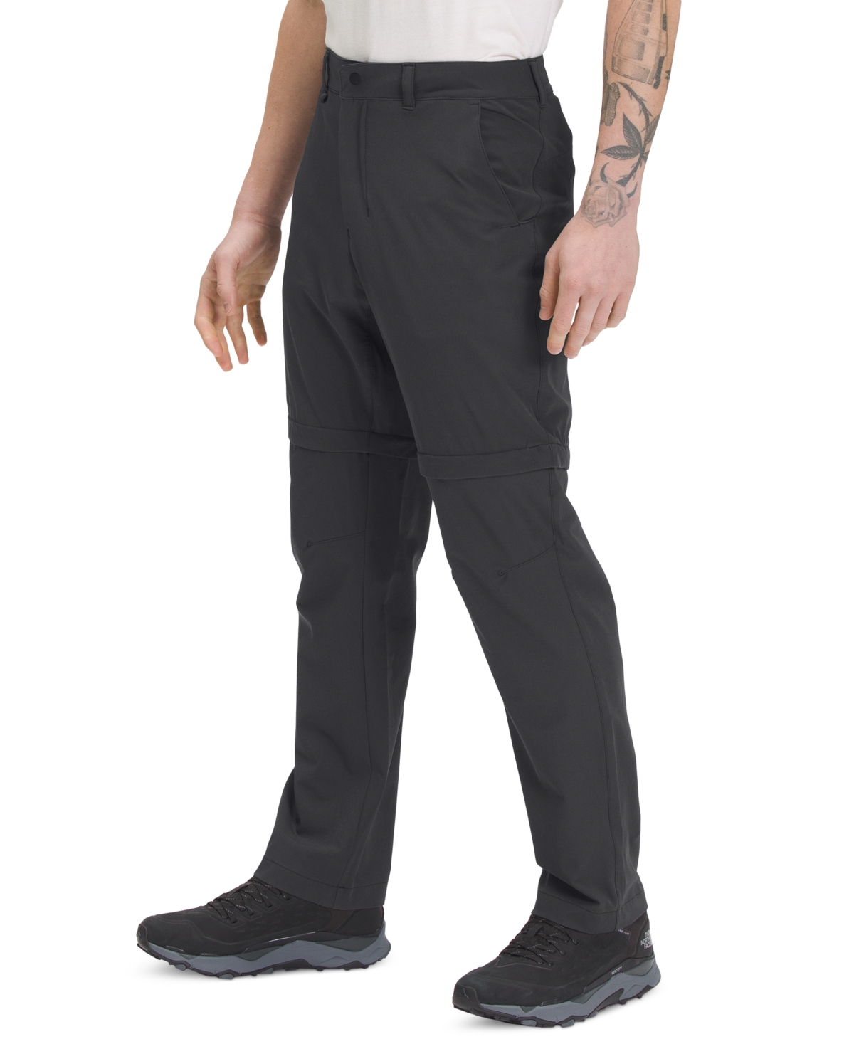 The North Face Gray Paramount Pro Convertible Trousers In Asphalt Grey-npf