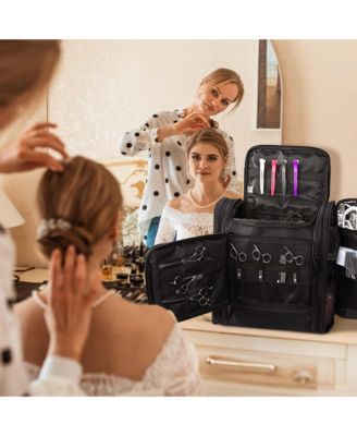 Hair Tools Travel Bag Barber Soft Sided Backpack Large Capacity Hairstylist Supplies Storage Bag Salon Barber Shop Cosmetology