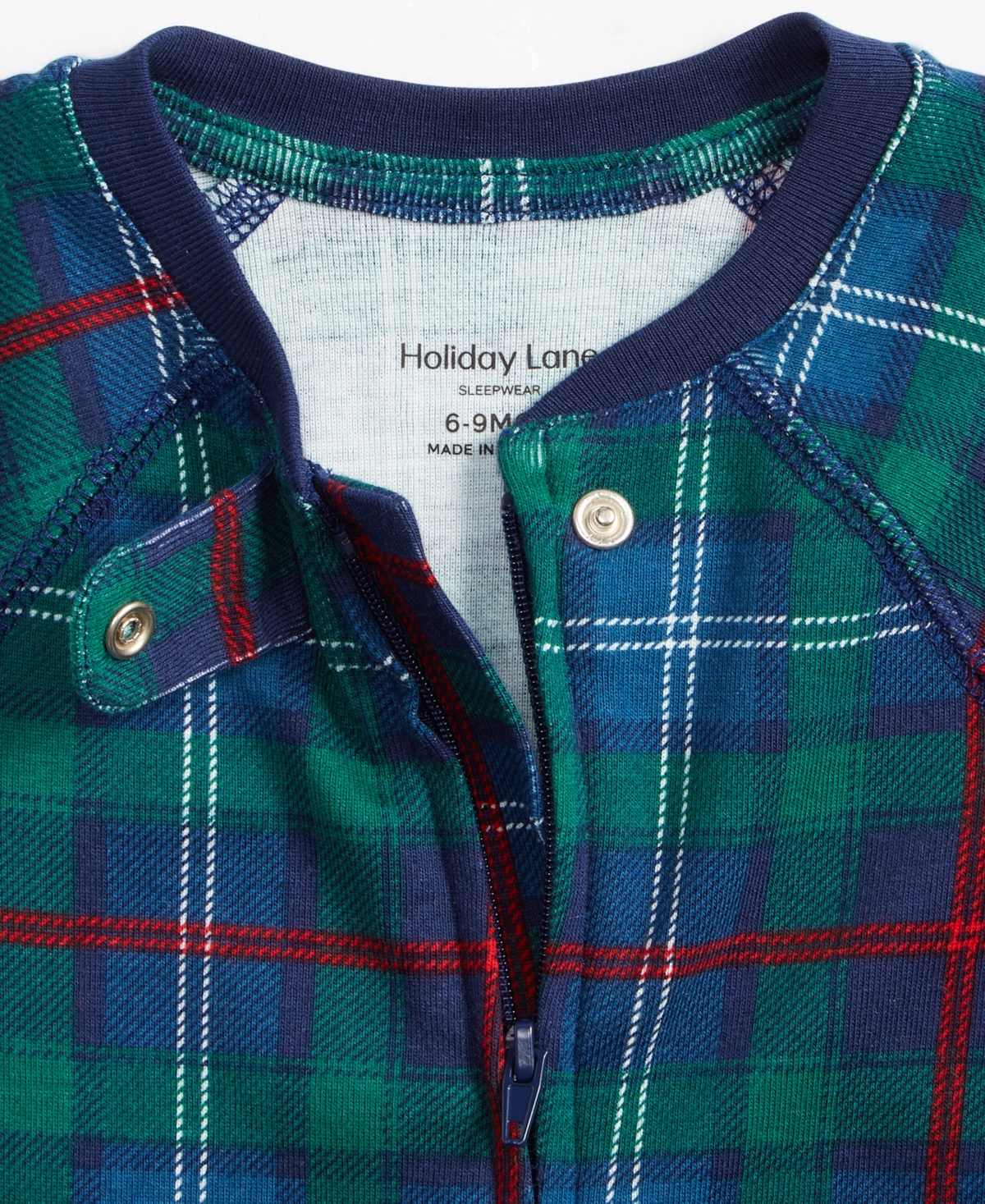Holiday Lane InfantCotton Matching Family Pajamas Onesie, Created for Macy's - Family Plaid