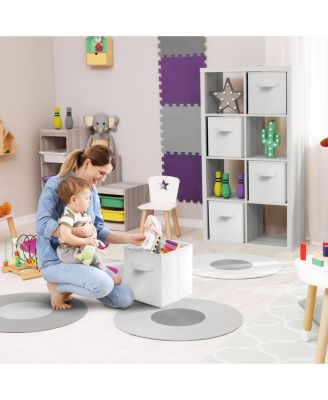 6 Pack 13 Inch Foldable Storage Cubes with Handles- for Organizing Home, Shelves, Nursery, Playroom, Closet and More