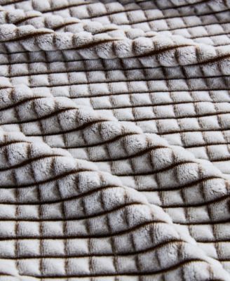 Carved Plush Blanket, Twin