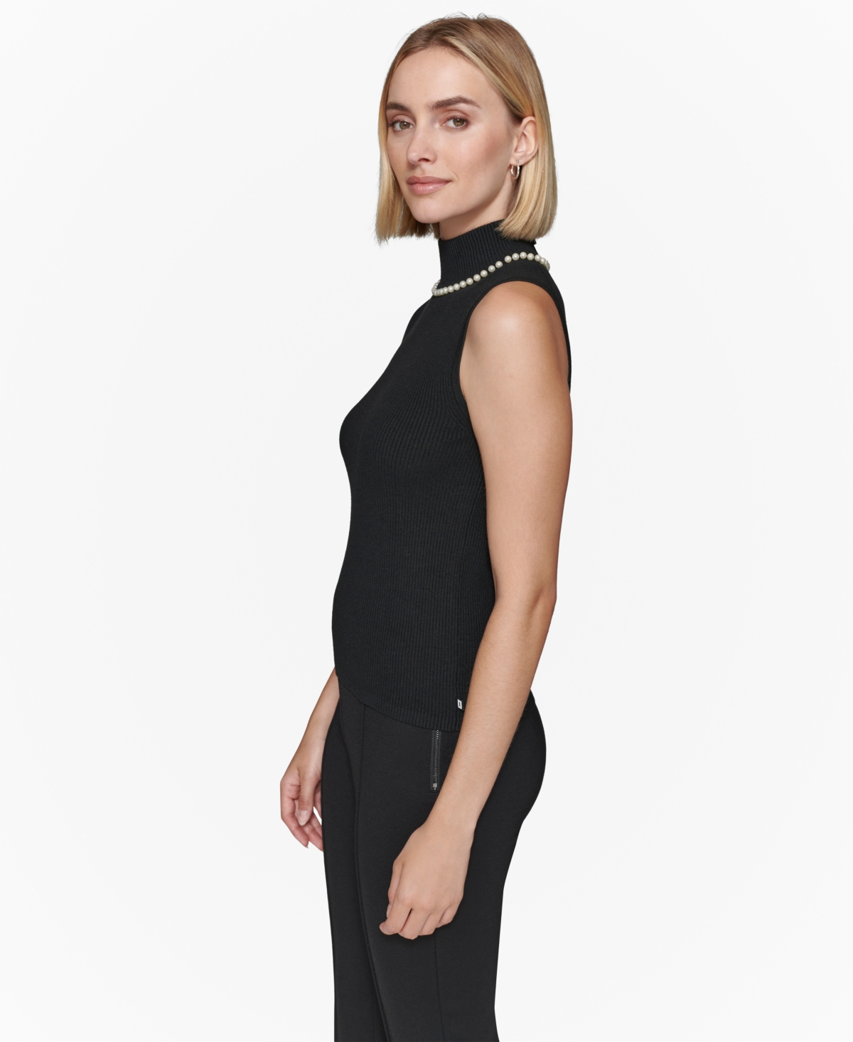 Karl Lagerfeld Paris Women's Embellished Sleeveless Top