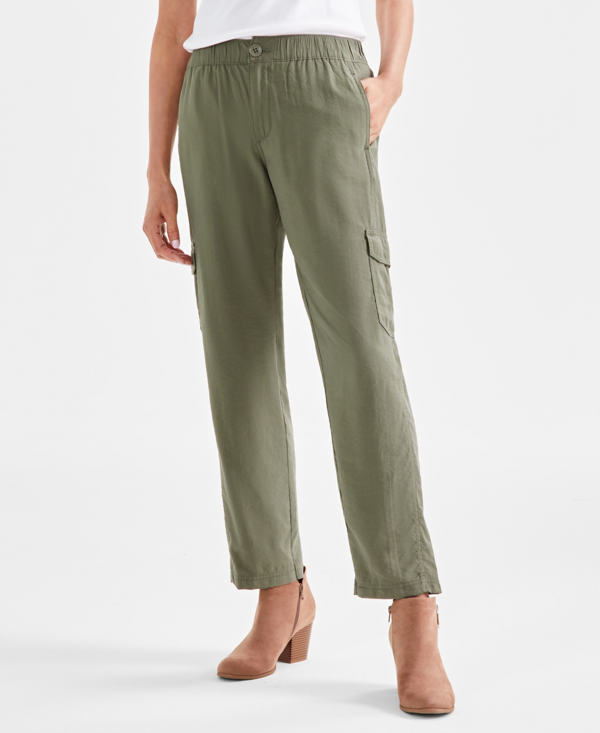 Style & Co Women's Soft Pull-On Cargo Pants, Created for Macy's
