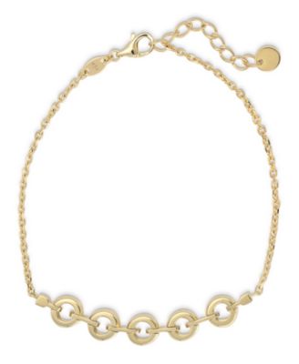 Cable Link Chain Bracelet in 14K Gold, 6.5 in adj to 7.5 in, approx. 3.5 grams
