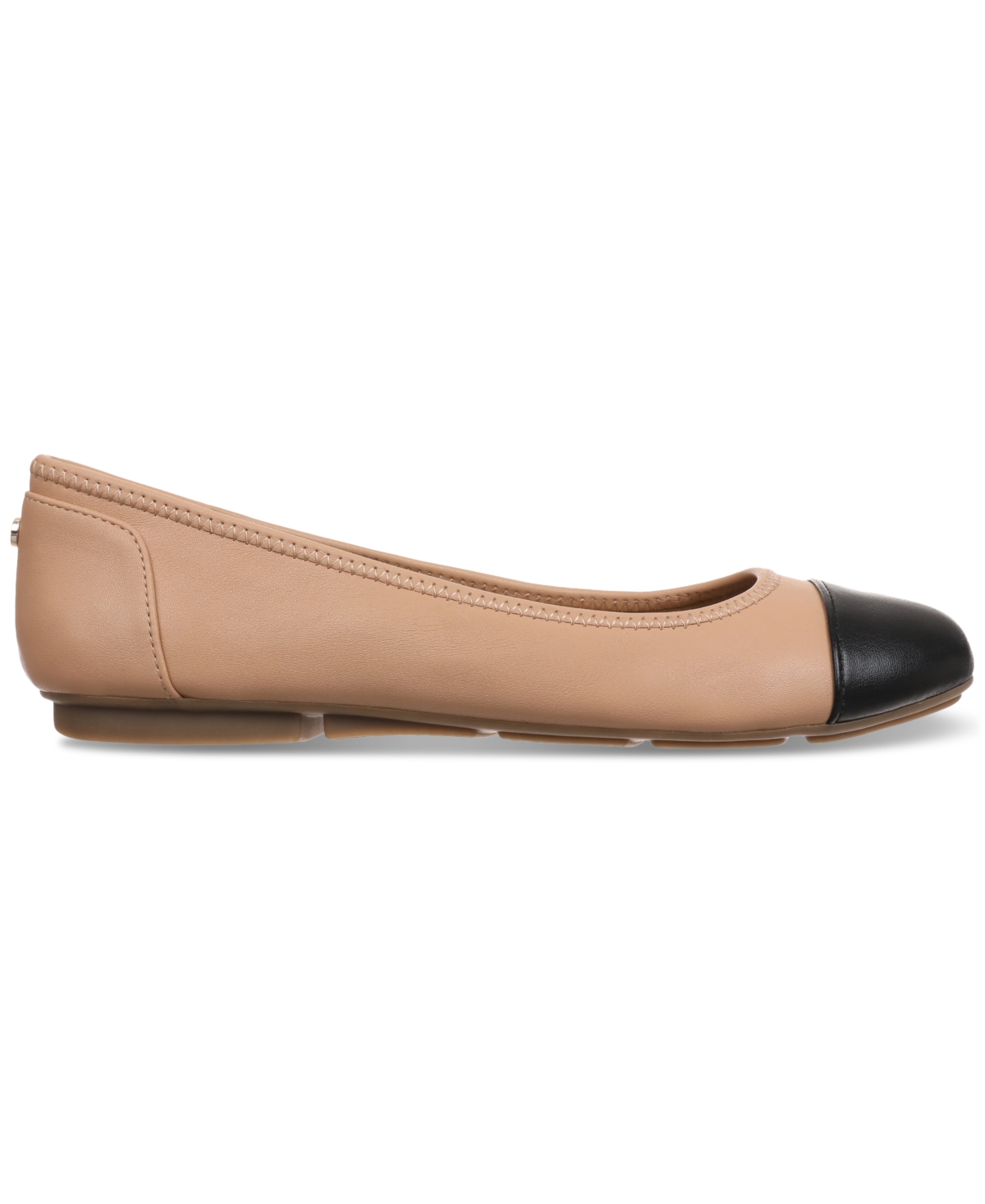 Giani Bernini Women's Taylee Memory Foam Cap Toe Ballet Flats, Created for Macy's -Black