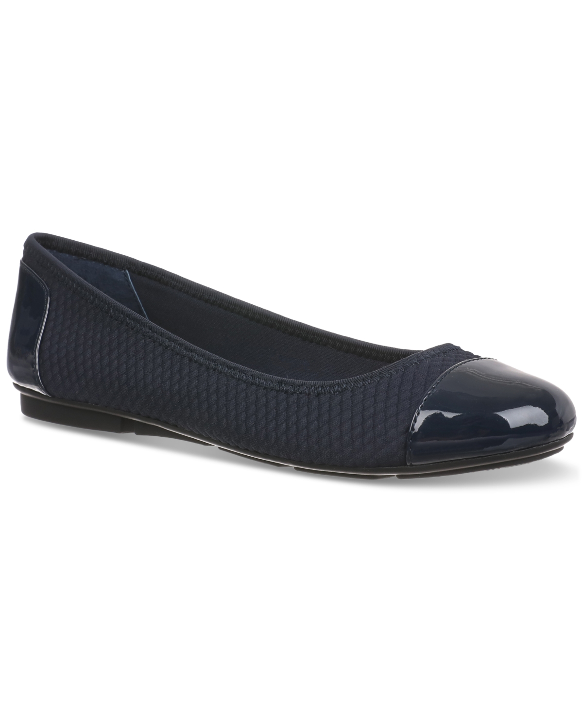 GIANI BERNINI WOMEN'S TAYLEE MEMORY FOAM CAP TOE BALLET FLATS, CREATED FOR MACY'S 