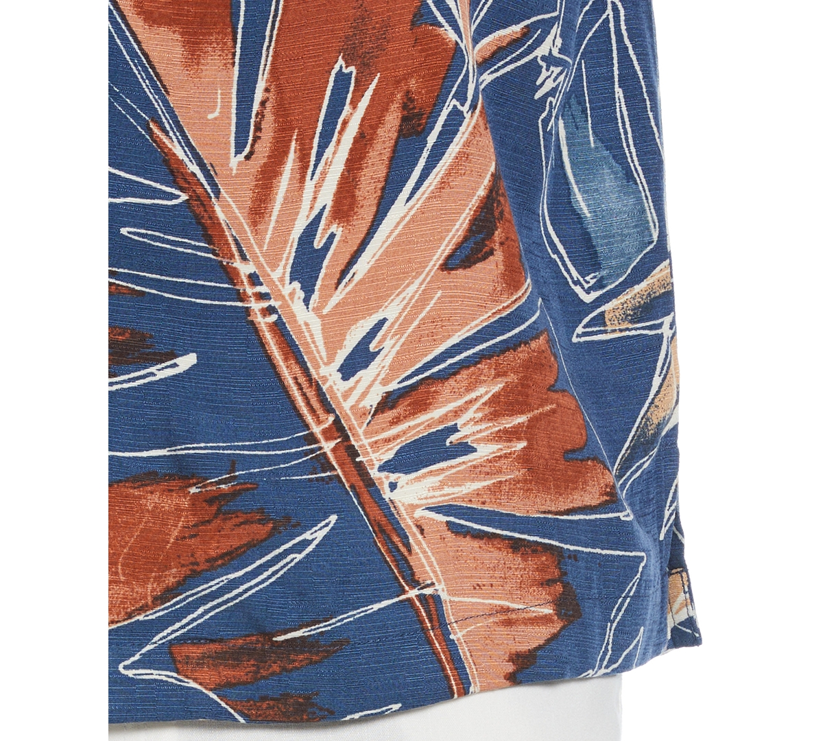 Cubavera Men's Big & Tall Short Sleeve Button-Front Oversized Tropical Print Camp Shirt