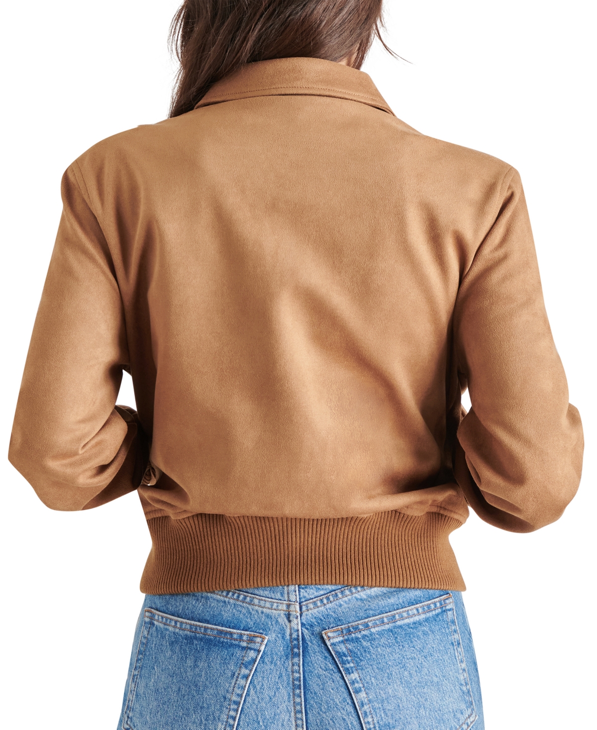 Steve Madden Women's Anouk Faux-Suede Bomber Jacket