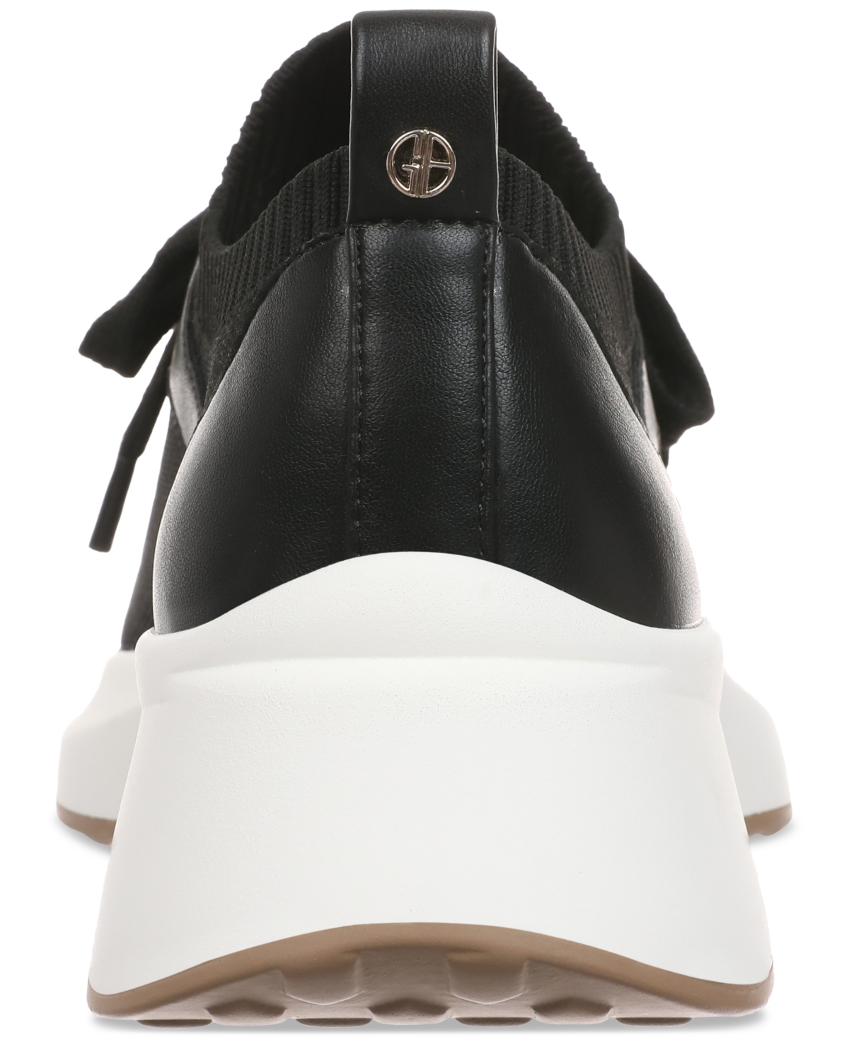 Shop Giani Bernini Women's Floraa Memory Foam Sporty Lace Up Sneakers, Created For Macy's In Charcoal Knit