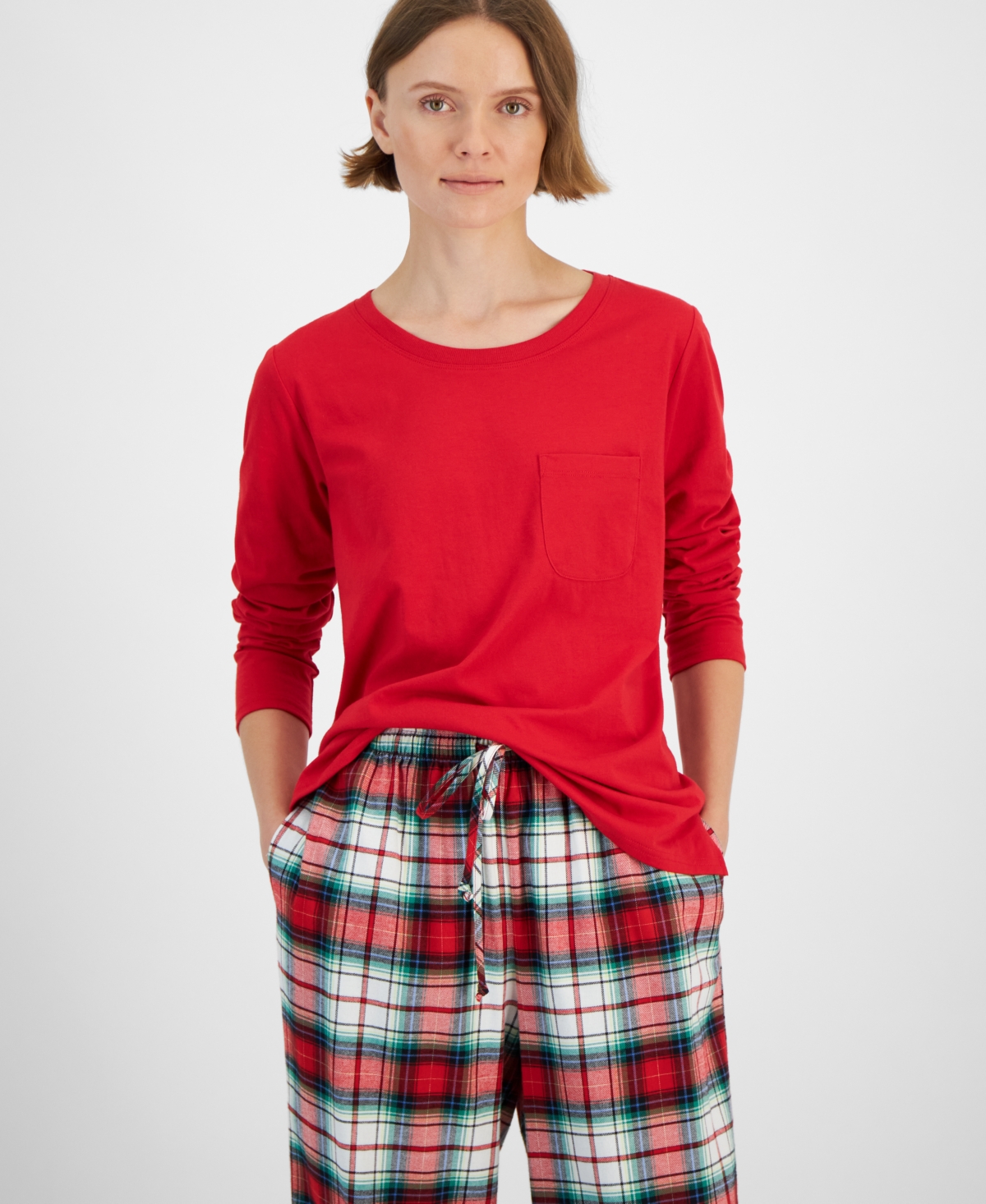 Holiday Lane Women'sMix It Matching Family Pajamas Set, Created for Macy's - Winterton Plaid