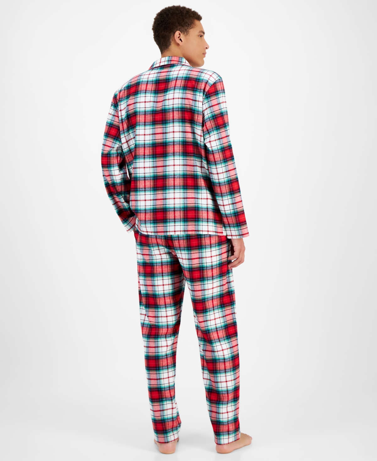 Holiday Lane Men'sNotch Collar Matching Family Pajamas Set, Created for Macy's - Winterton Plaid