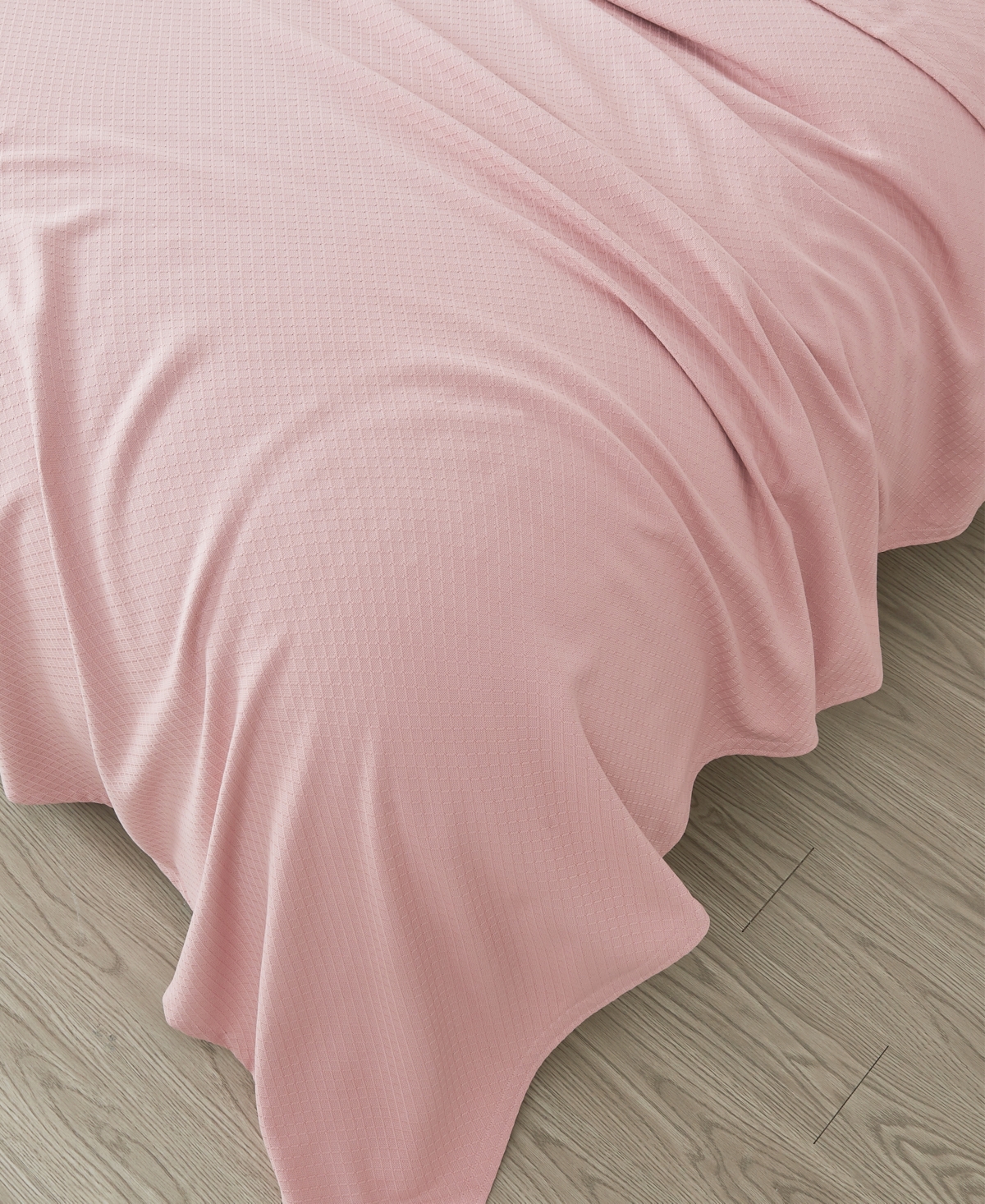 Melange Mélange Home Solid Diamond Egyptian Cotton Blanket In Tea Rose
