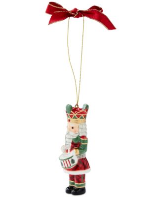 Christmas Tree Nutcracker Tartan & Green Ornament