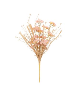 Faux Flower Bush Set – Colorful Plastic Floral Arrangements for Vases, Centerpieces, or Outdoor Use