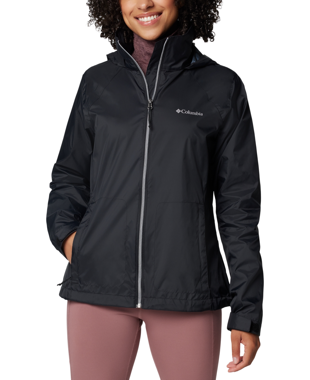 Columbia Plus Size Switchback Ii Sherpa Lined Jacket In Black