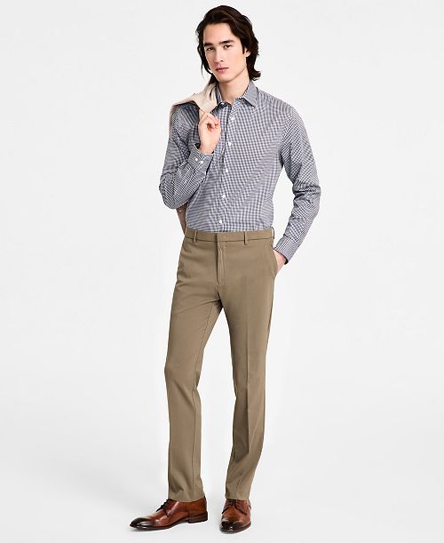 alfani Tommy Hilfiger Men's Modern-Fit Solid Dress Pants Men's Fashion & Accessories