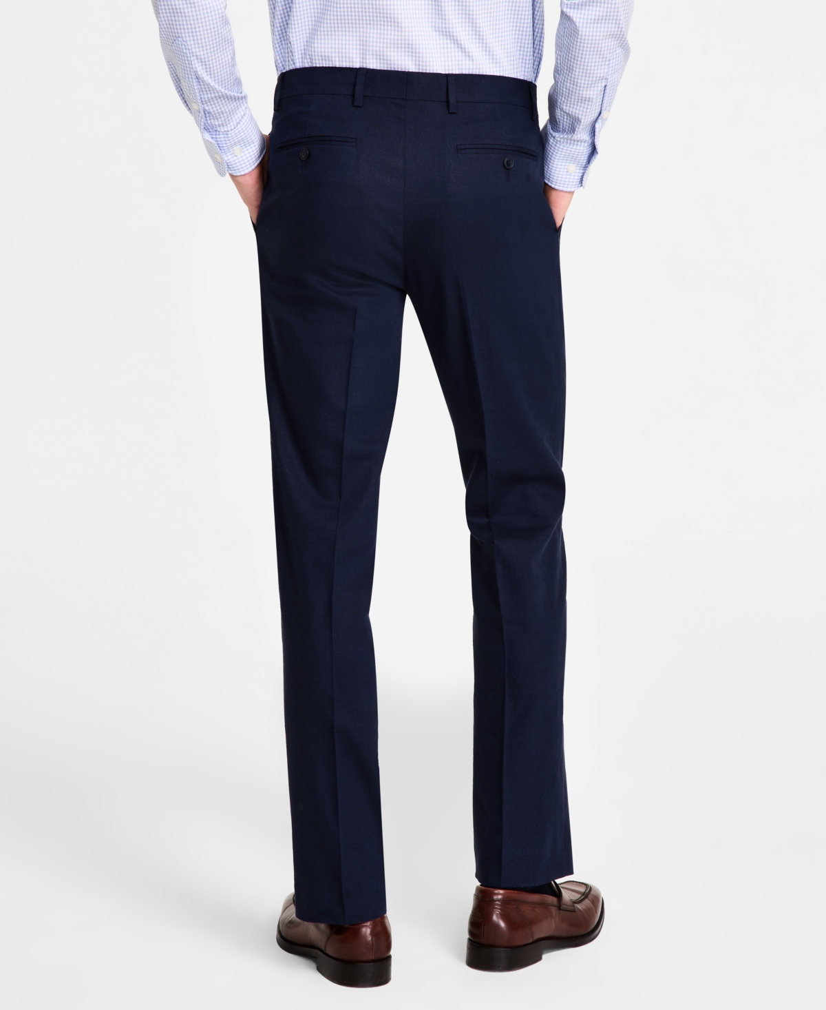 Tommy Hilfiger Men's Modern-fit Linen Pants In Navy