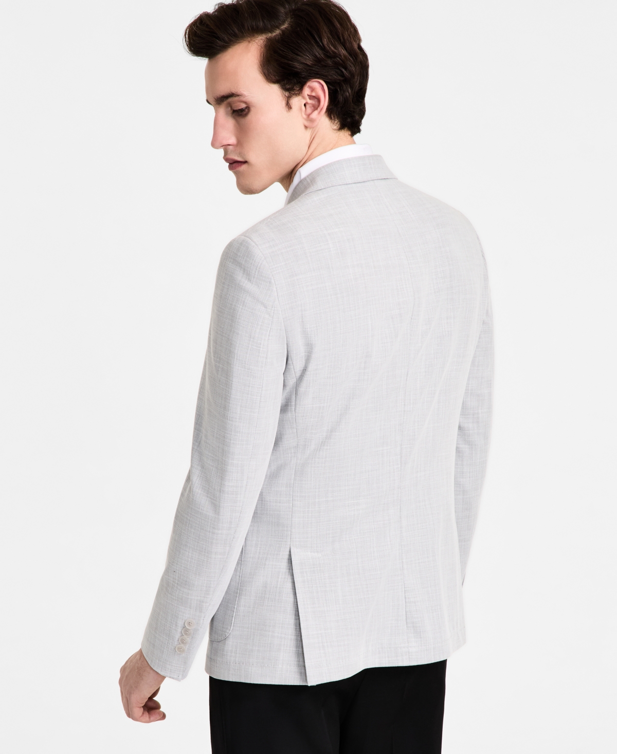 Calvin Klein Men's Slim-fit Sport Coat In Heather Grey
